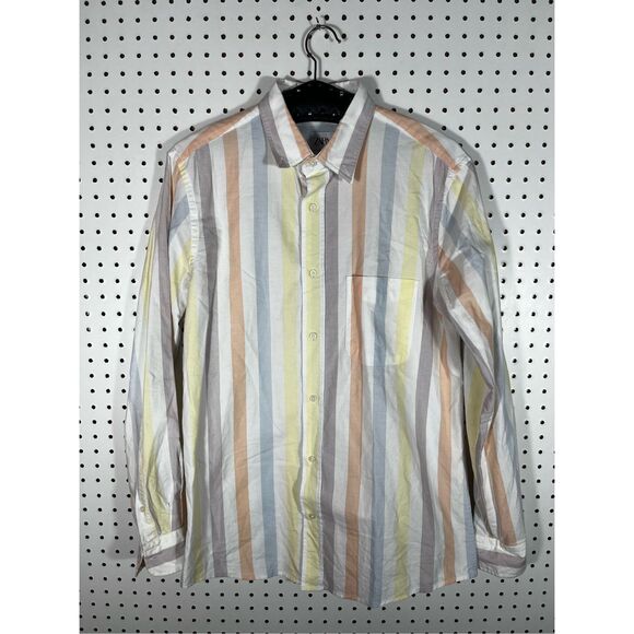Zara Striped button down shirt size M - Picture 1 of 4